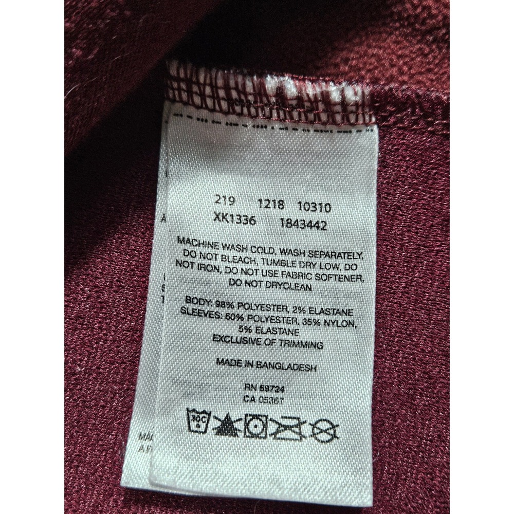 Columbia Womens North Loop‎ Full Zip Quilted Jacket Maroon Size Small - Picture 5 of 7